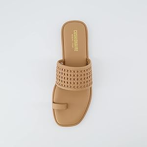 Amazon.com | CUSHIONAIRE Women's Kiss toe ring basket weave